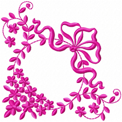 Flowers And Tree Embroidery Design 5